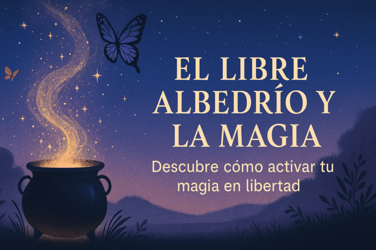 Ilustración esotérica sobre el libre albedrío y la magia