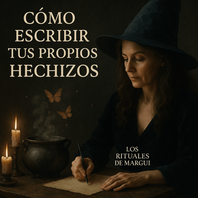 Witch writing her own spells — how to write your own spells in Spanish — guía de magia con Margui Centeno.